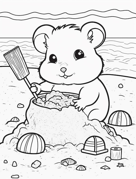 190 Sandcastle Coloring Pages Free Printable 63