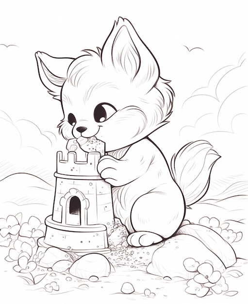 190 Sandcastle Coloring Pages Free Printable 65