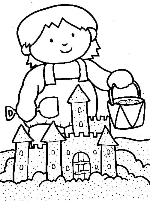 190 Sandcastle Coloring Pages Free Printable 66