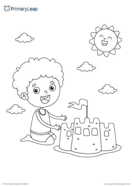 190 Sandcastle Coloring Pages Free Printable 67