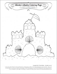 190 Sandcastle Coloring Pages Free Printable 8