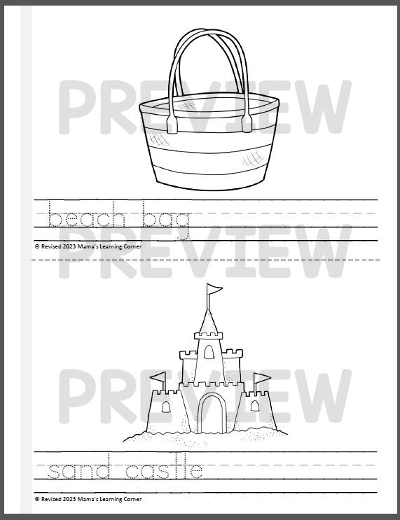 190 Sandcastle Coloring Pages Free Printable 82