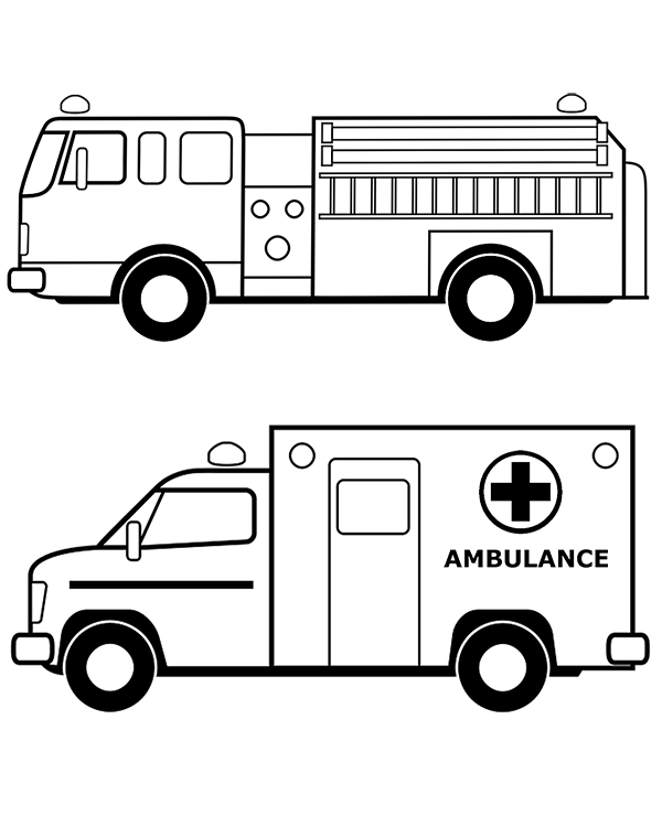 199+ Fire Trucks Coloring Pages 102