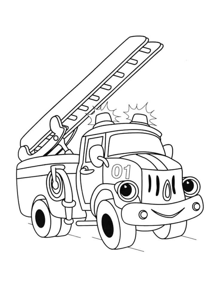 199+ Fire Trucks Coloring Pages 104