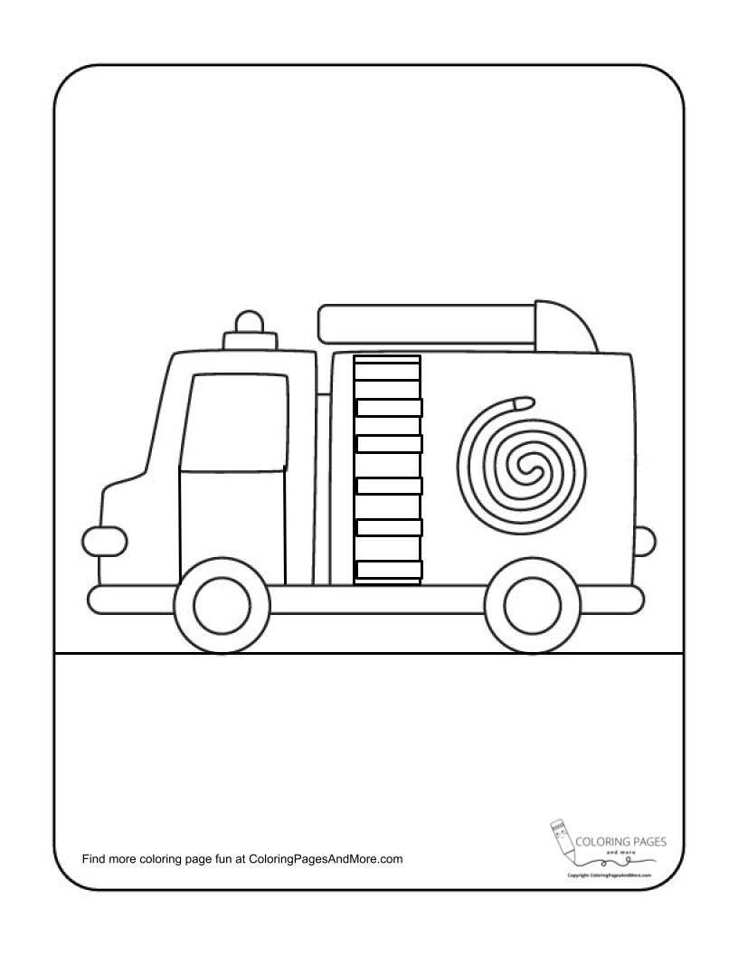 199+ Fire Trucks Coloring Pages 107