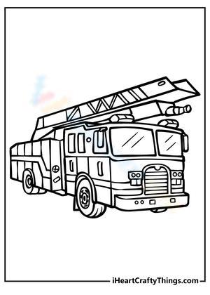 199+ Fire Trucks Coloring Pages 108