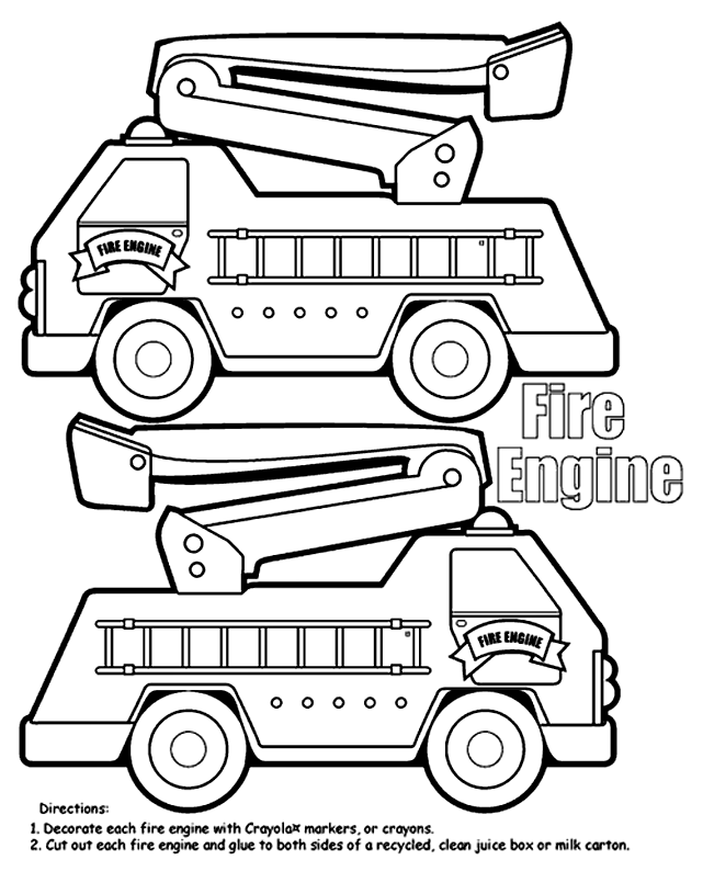 199+ Fire Trucks Coloring Pages 109