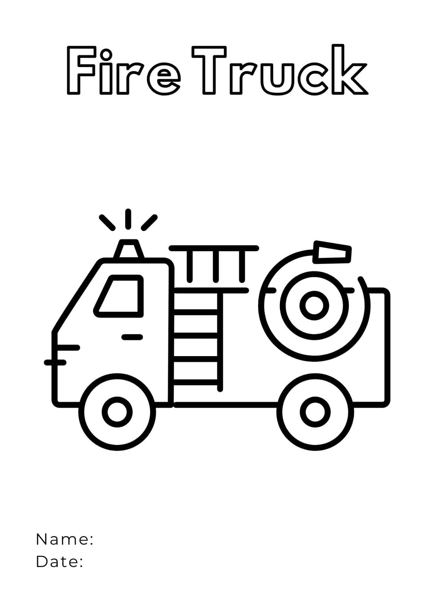 199+ Fire Trucks Coloring Pages 119