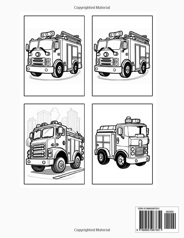 199+ Fire Trucks Coloring Pages 122