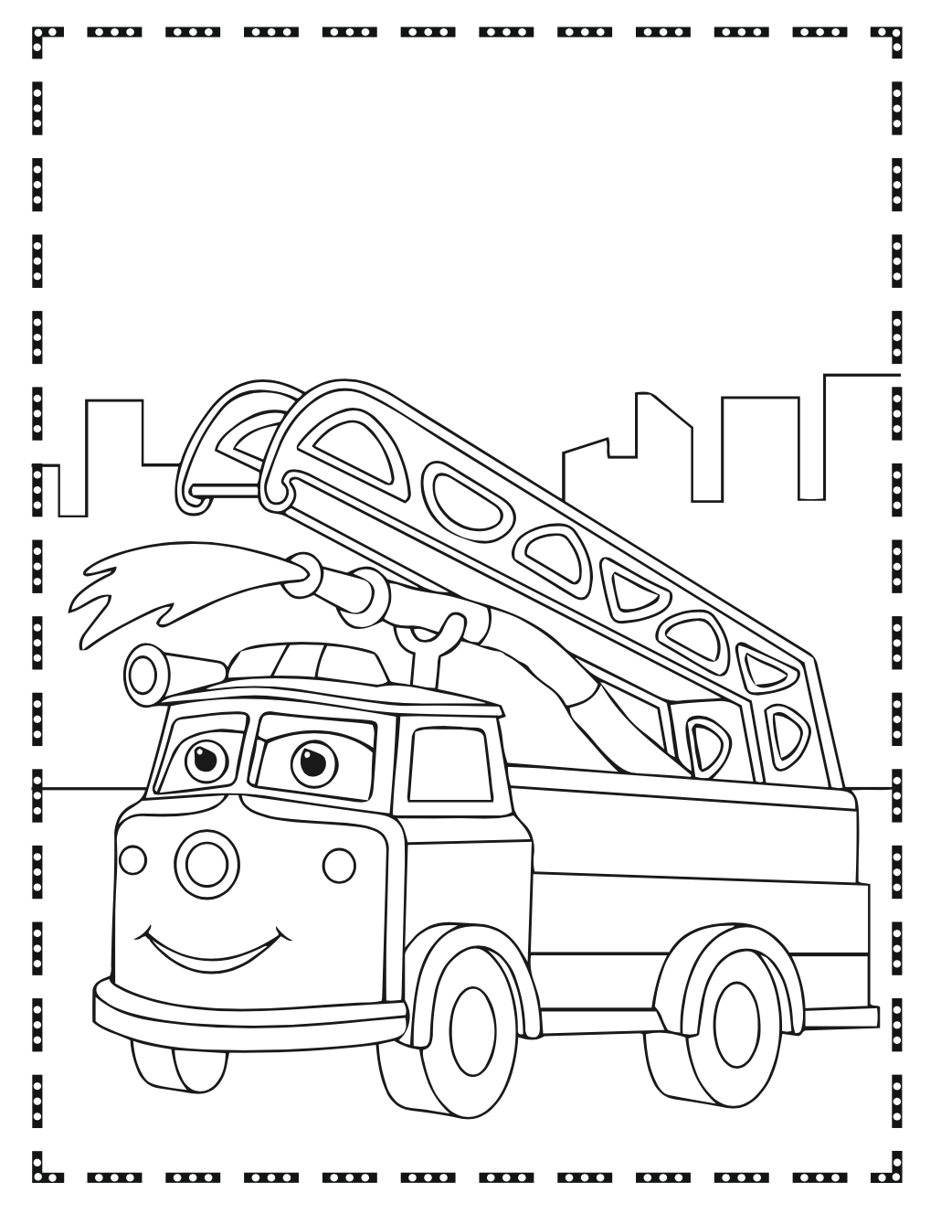 199+ Fire Trucks Coloring Pages 123