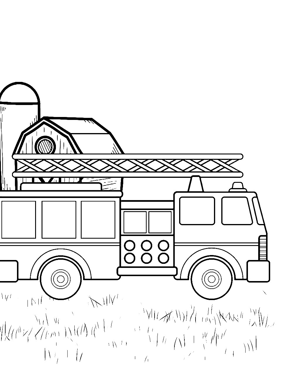 199+ Fire Trucks Coloring Pages 124