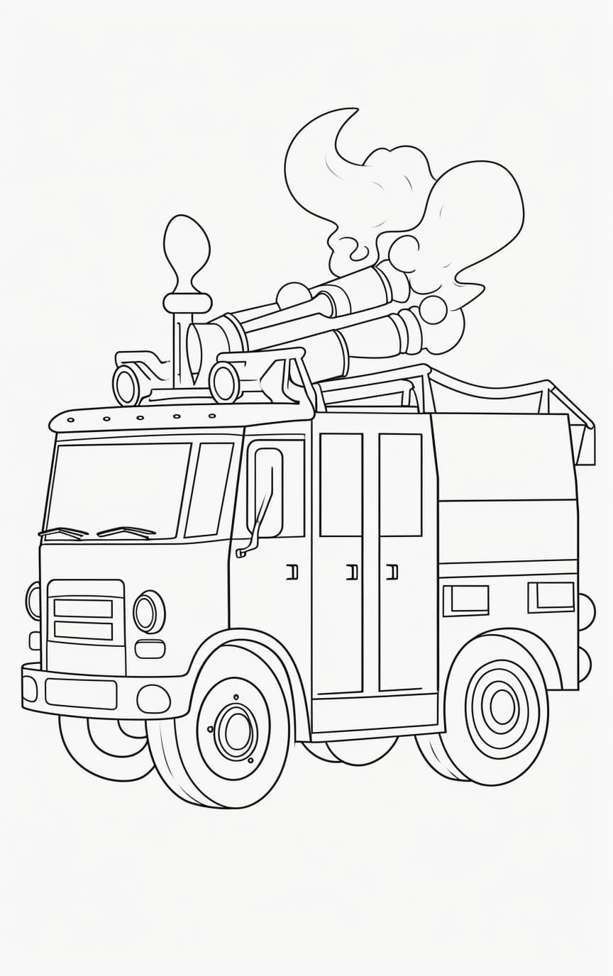 199+ Fire Trucks Coloring Pages 125