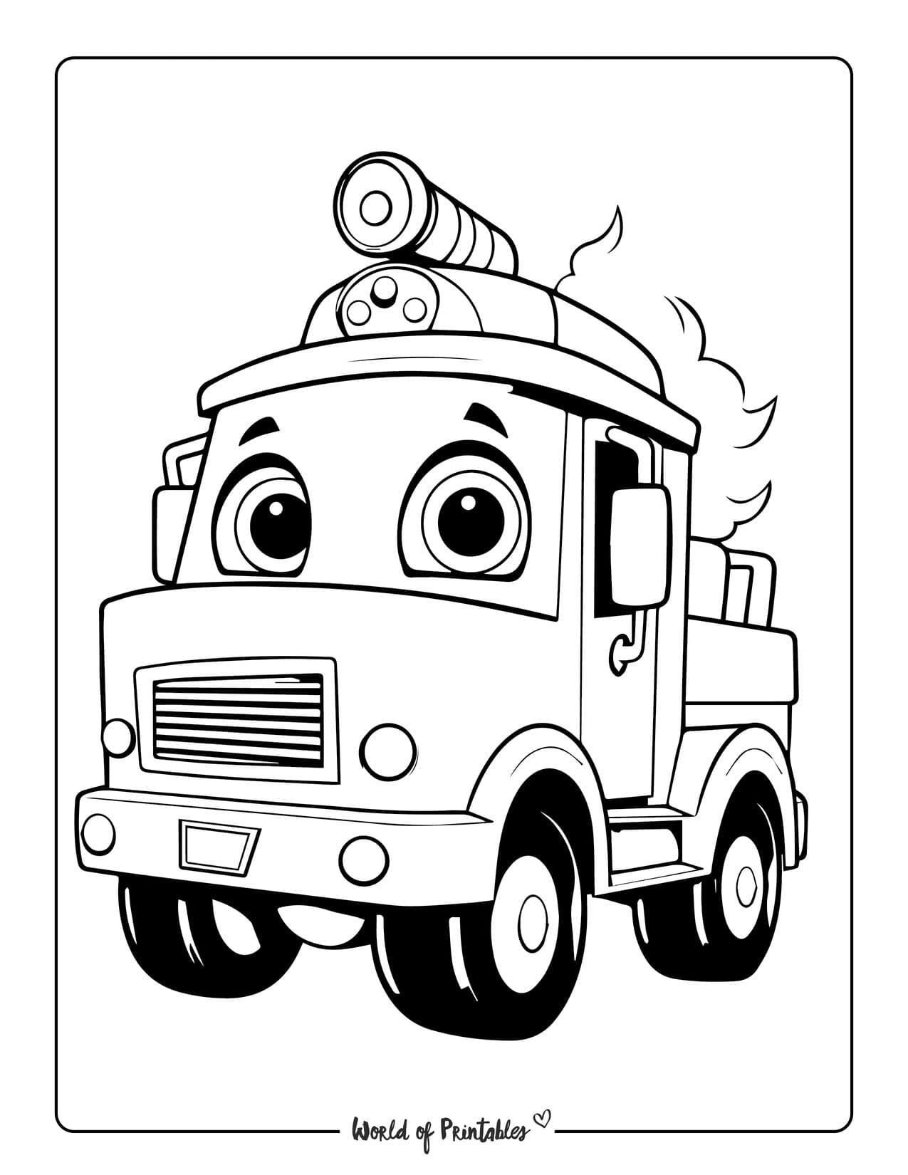 199+ Fire Trucks Coloring Pages 127