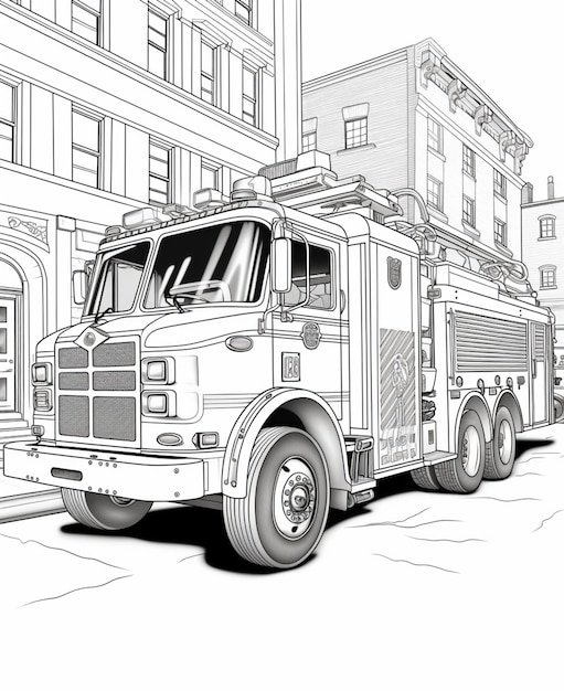 199+ Fire Trucks Coloring Pages 129