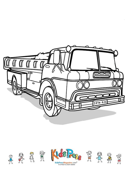 199+ Fire Trucks Coloring Pages 132