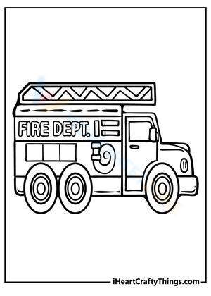 199+ Fire Trucks Coloring Pages 133