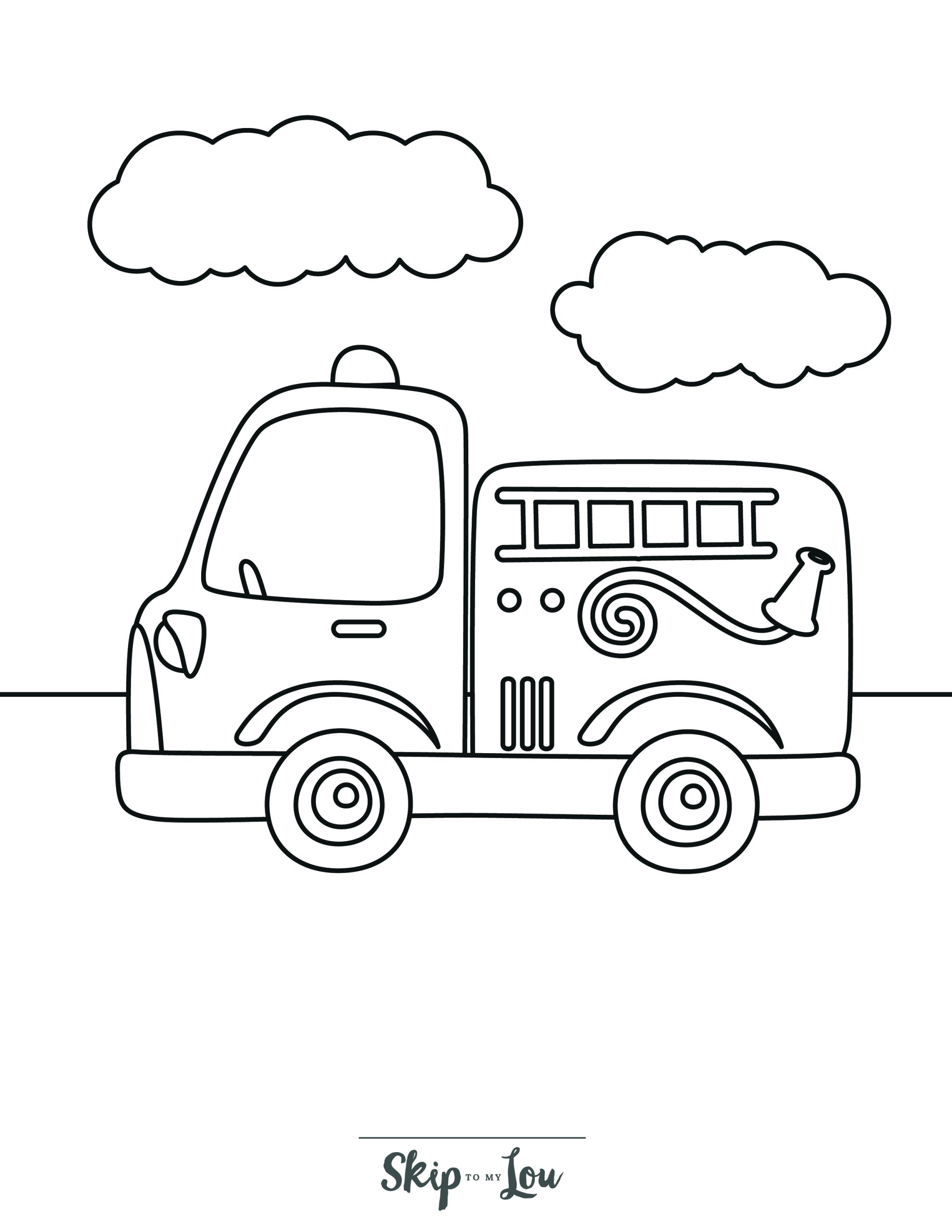 199+ Fire Trucks Coloring Pages 134