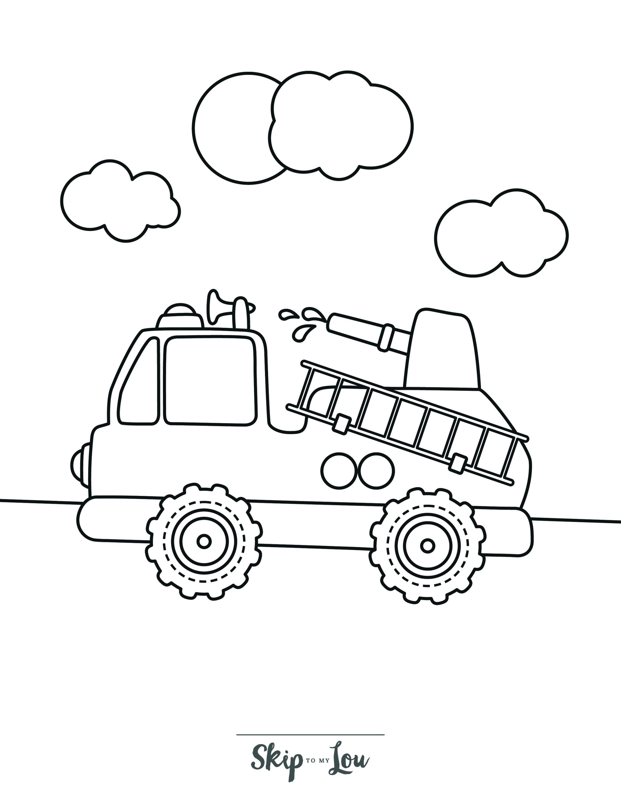 199+ Fire Trucks Coloring Pages 143