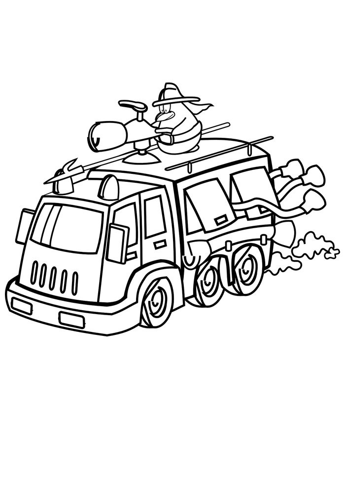 199+ Fire Trucks Coloring Pages 148