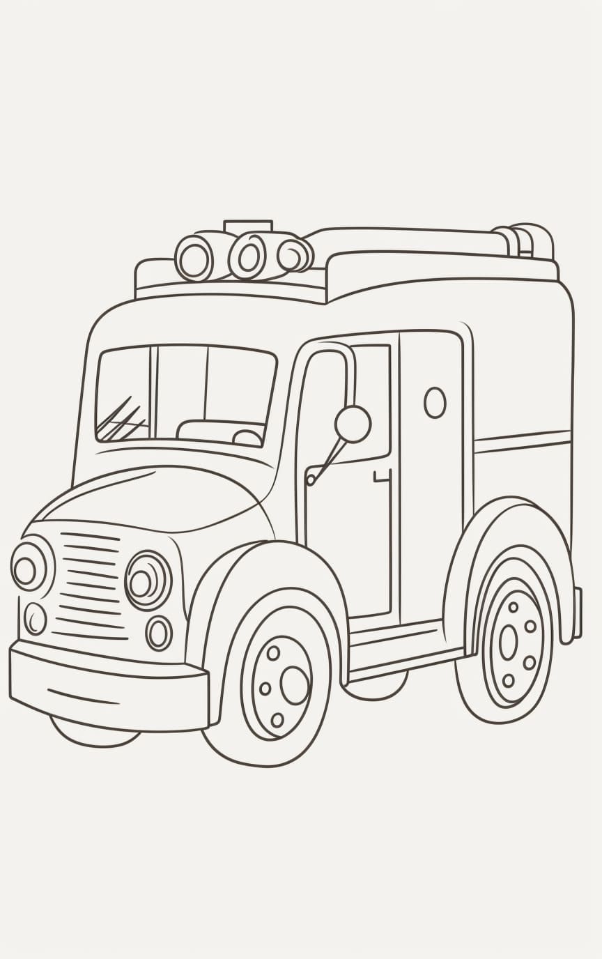 199+ Fire Trucks Coloring Pages 151