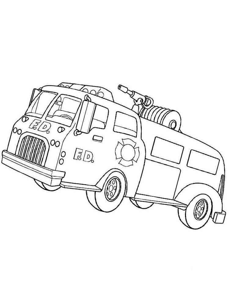 199+ Fire Trucks Coloring Pages 153