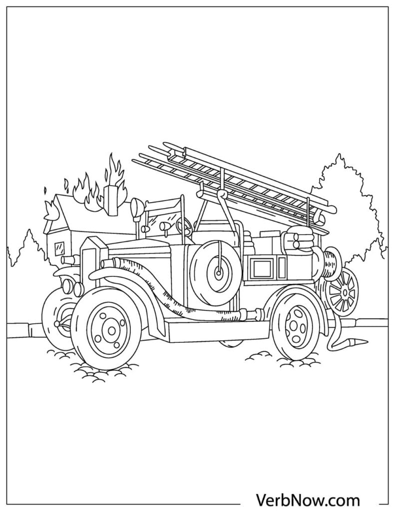 199+ Fire Trucks Coloring Pages 165