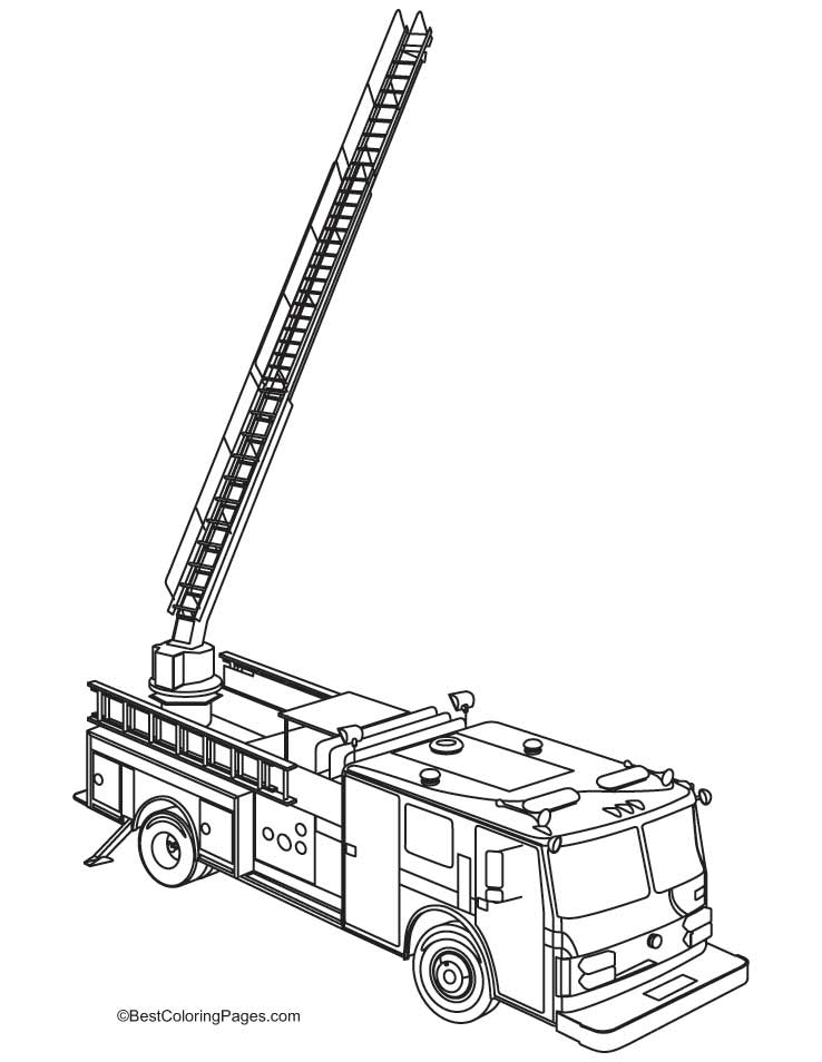 199+ Fire Trucks Coloring Pages 194