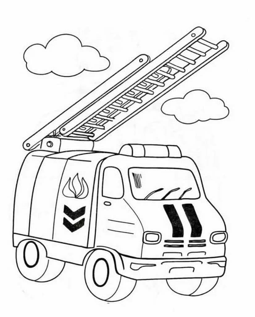 199+ Fire Trucks Coloring Pages 198