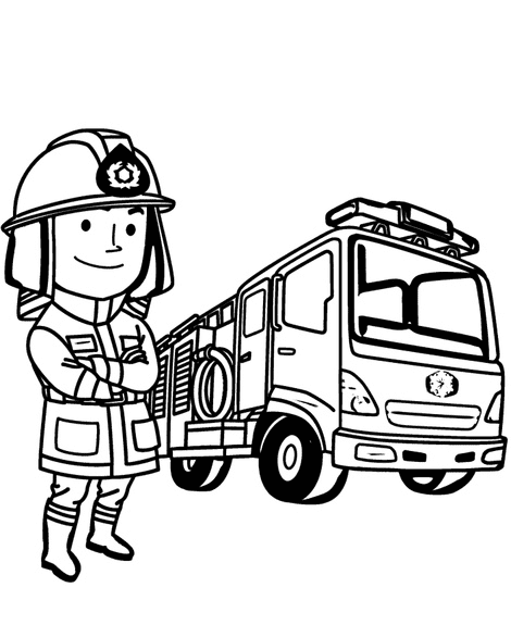 199+ Fire Trucks Coloring Pages 35