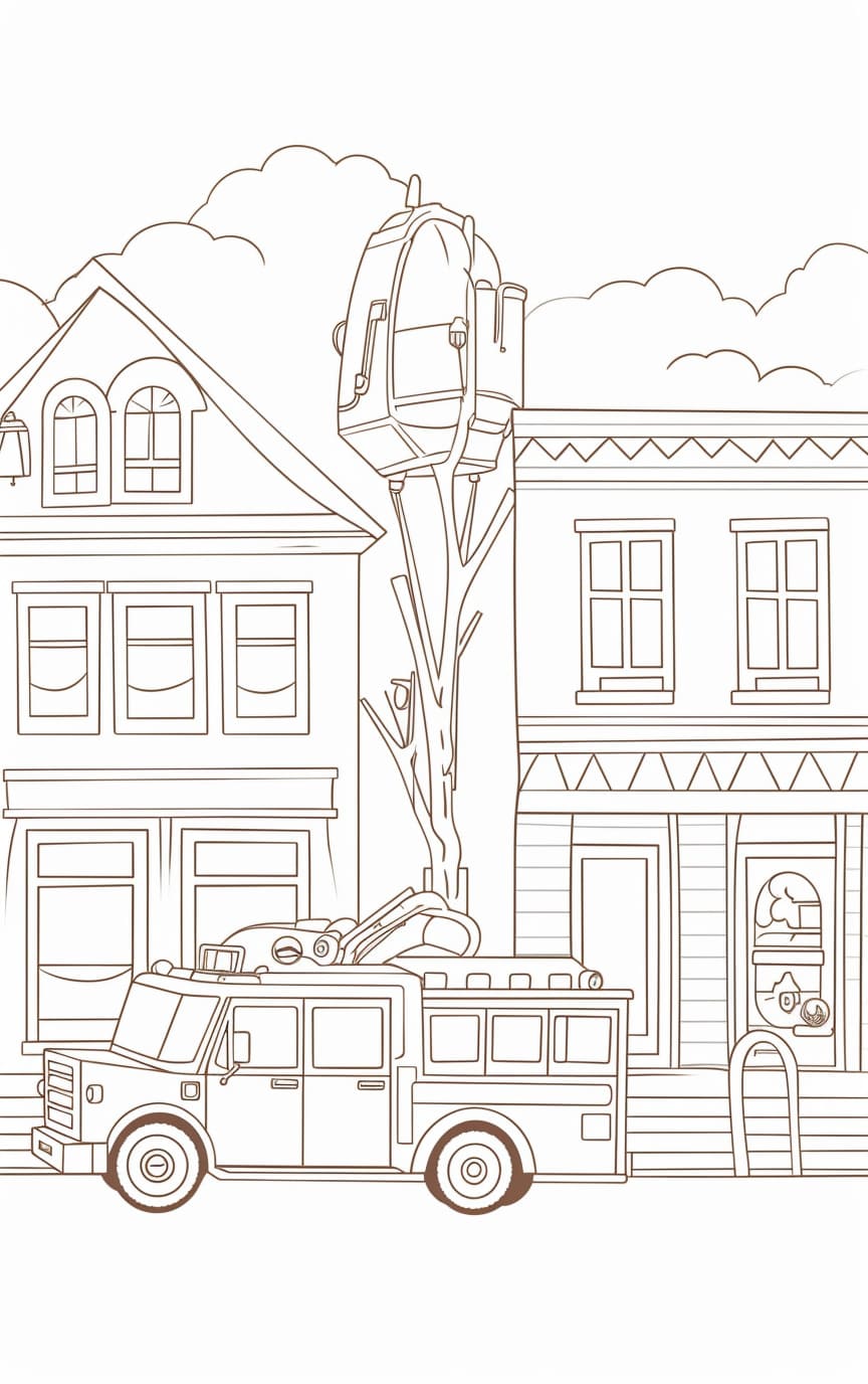 199+ Fire Trucks Coloring Pages 36