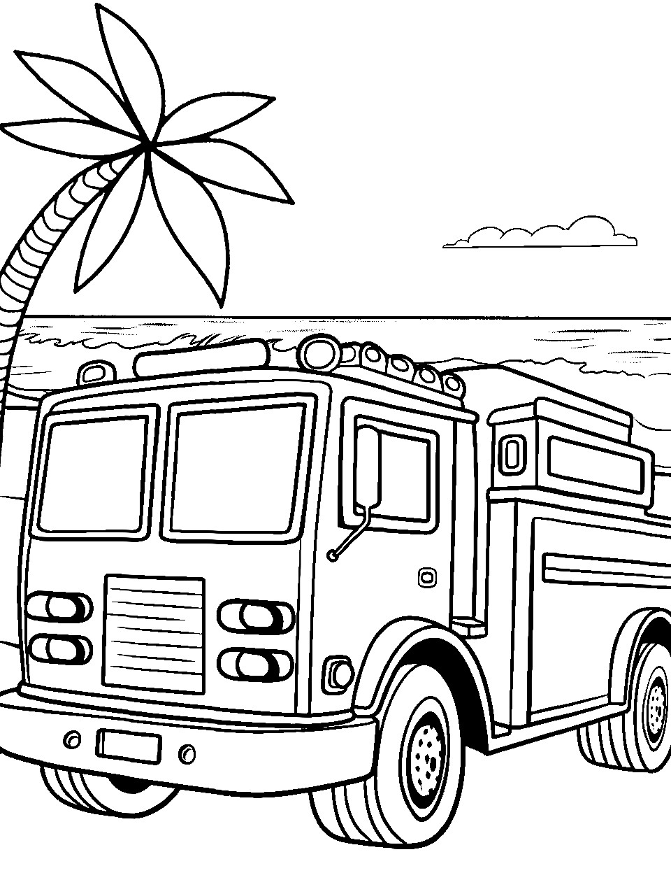 199+ Fire Trucks Coloring Pages 39