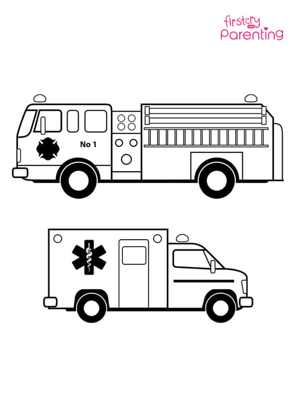 199+ Fire Trucks Coloring Pages 5