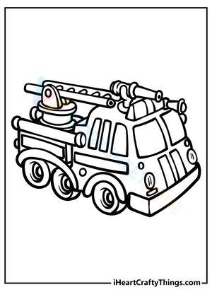 199+ Fire Trucks Coloring Pages 50