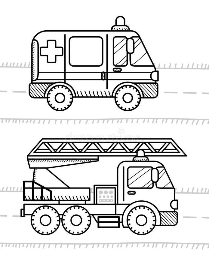 199+ Fire Trucks Coloring Pages 55