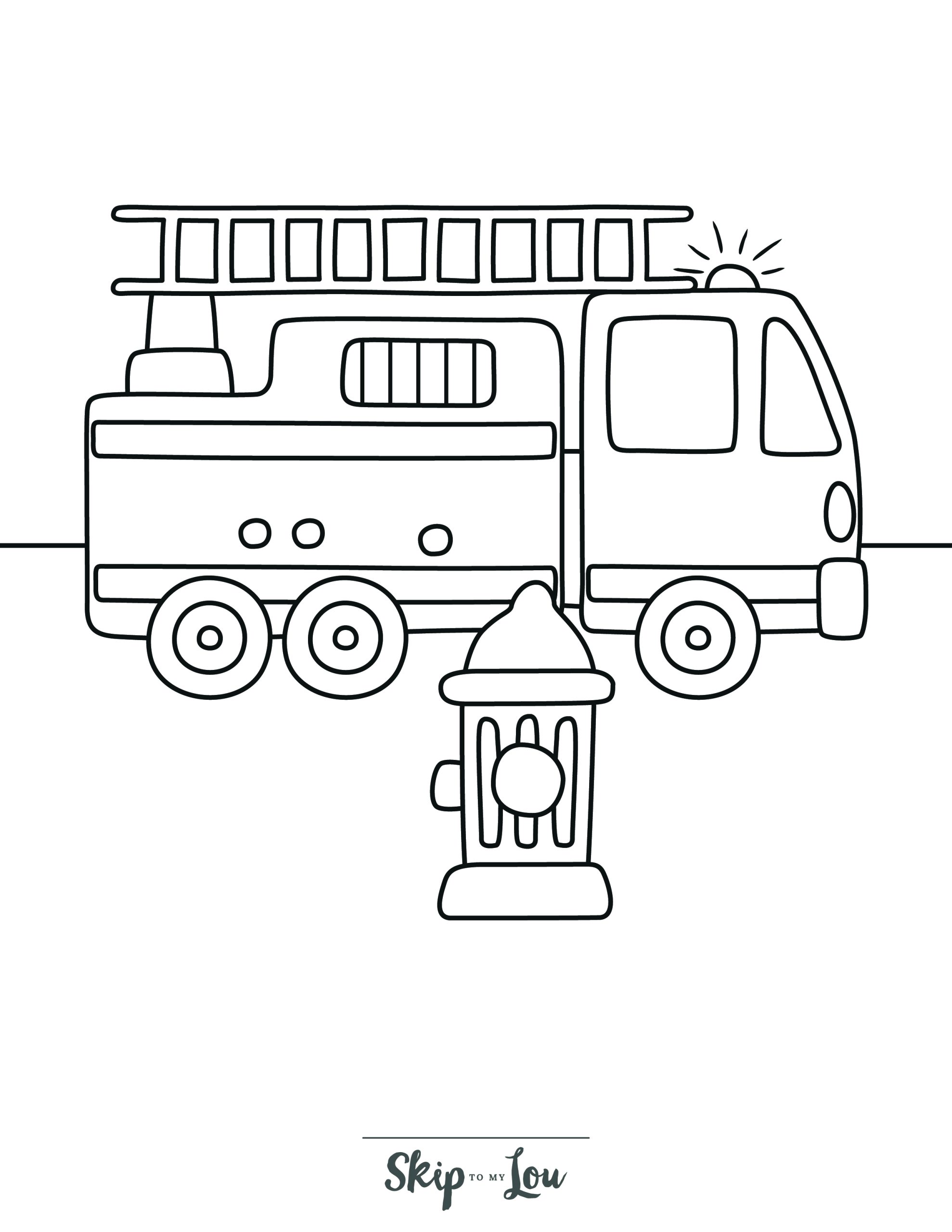 199+ Fire Trucks Coloring Pages 56