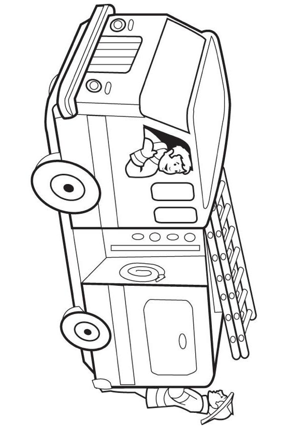 199+ Fire Trucks Coloring Pages 57