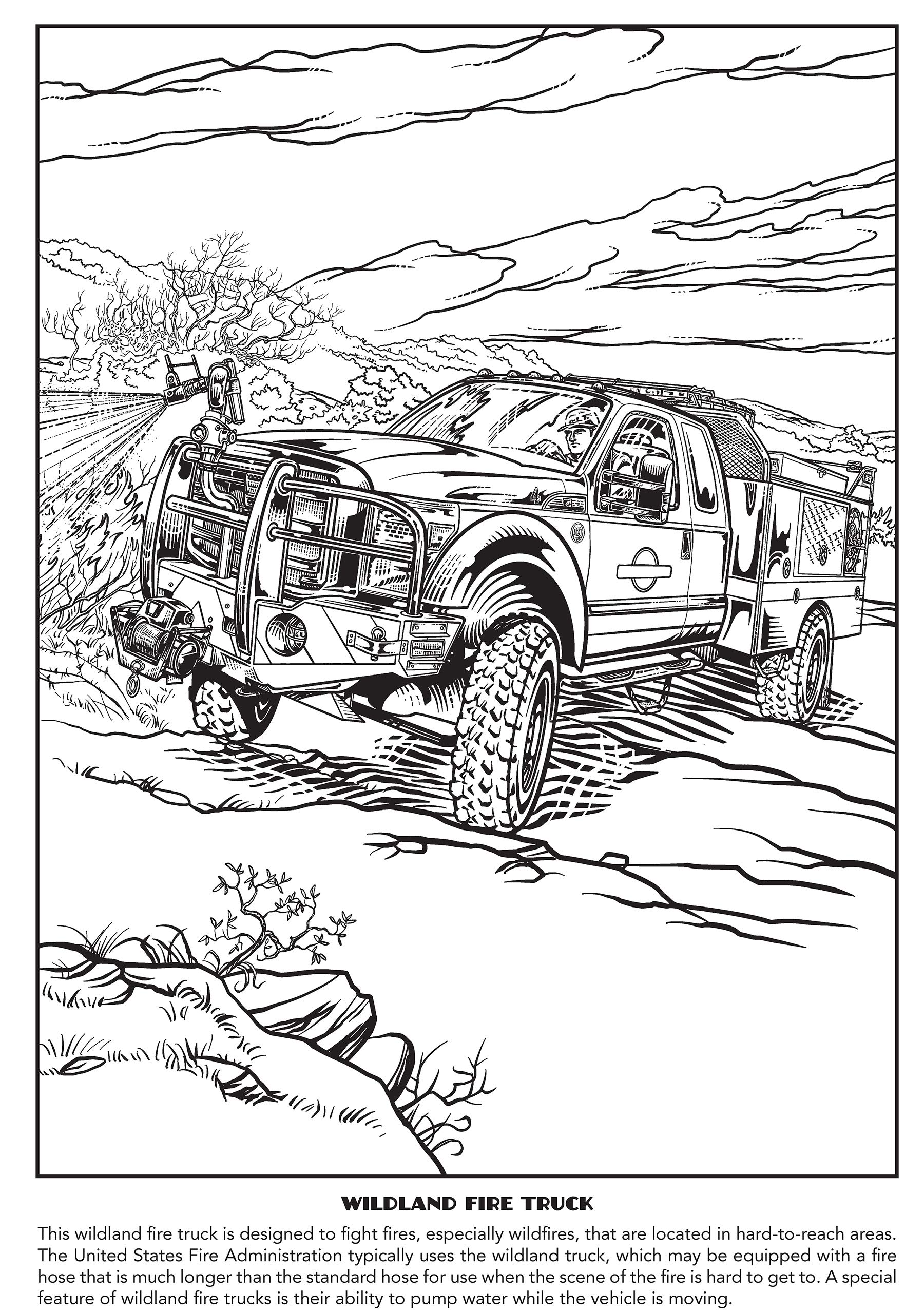 199+ Fire Trucks Coloring Pages 62