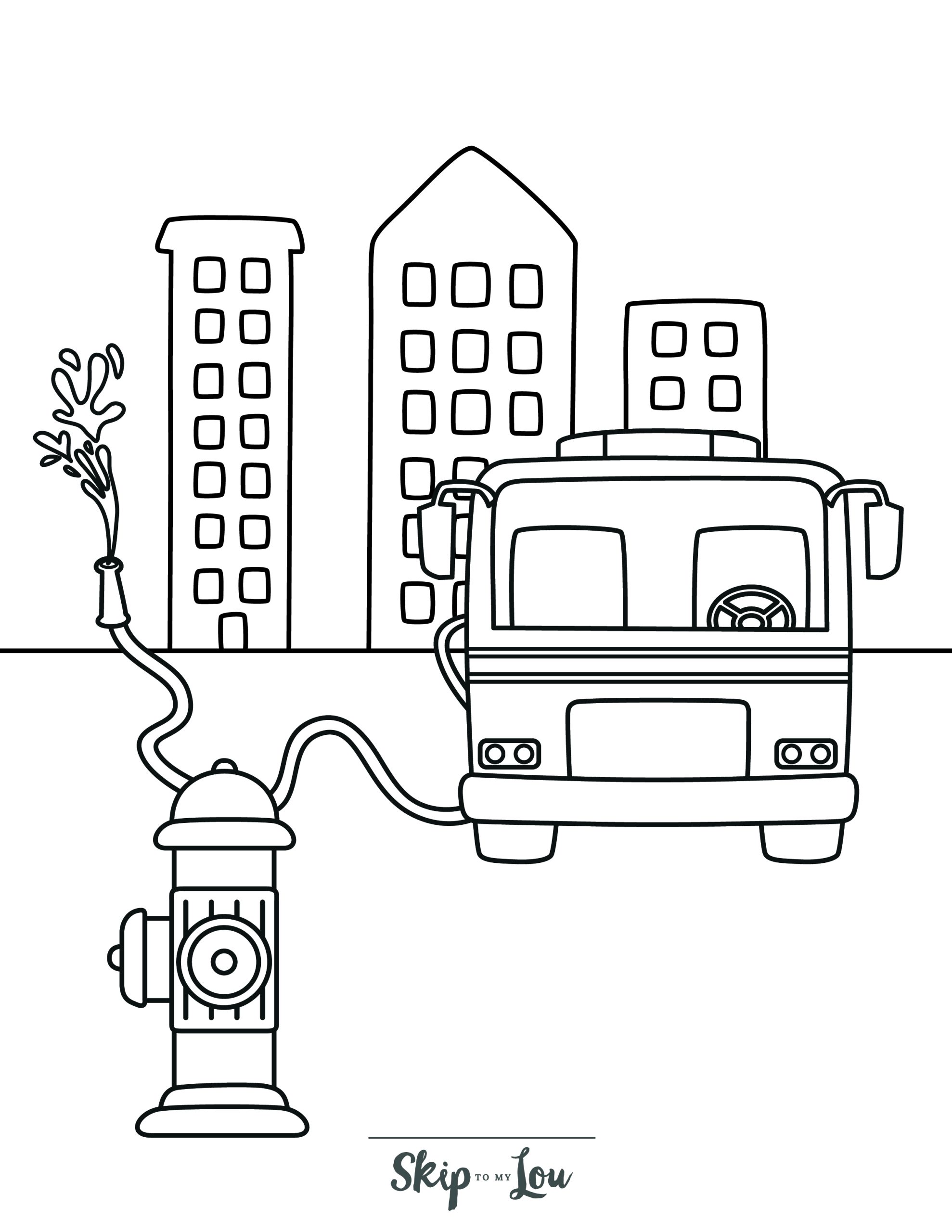 199+ Fire Trucks Coloring Pages 66