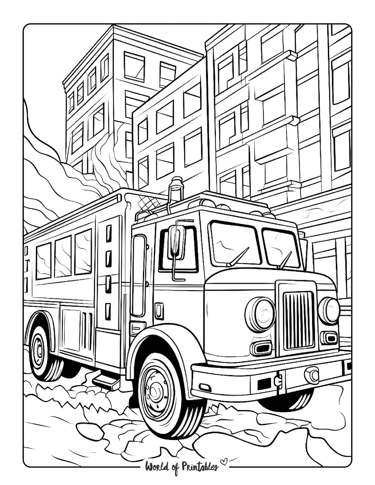 199+ Fire Trucks Coloring Pages 73