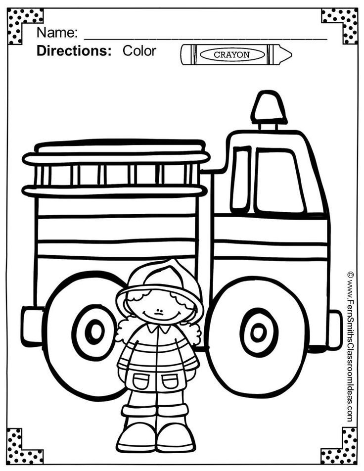 199+ Fire Trucks Coloring Pages 77