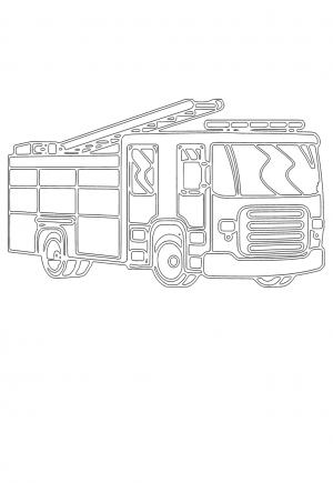 199+ Fire Trucks Coloring Pages 80