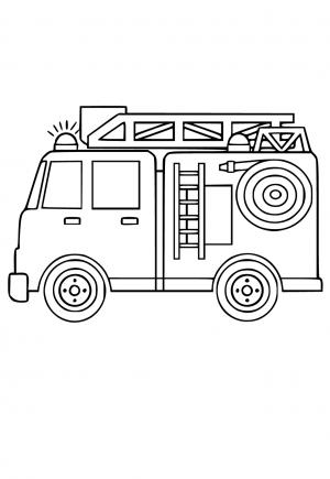 199+ Fire Trucks Coloring Pages 88