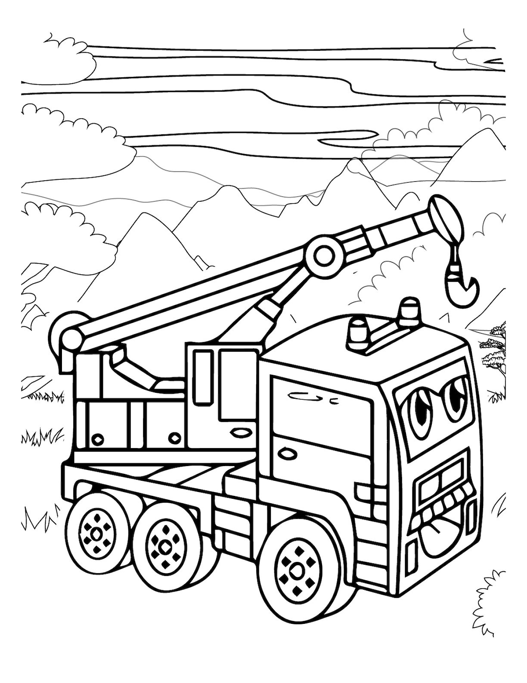 199+ Fire Trucks Coloring Pages 89