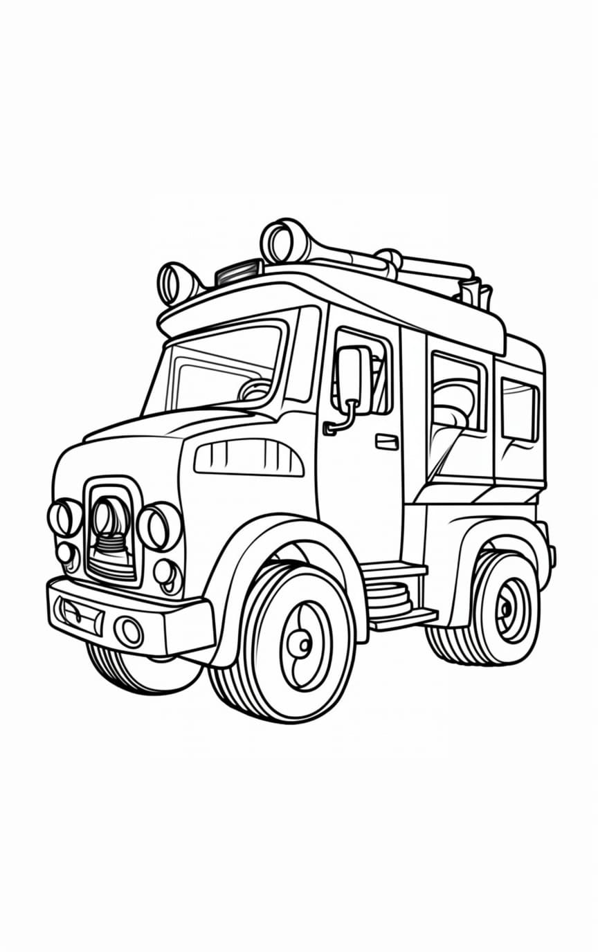 199+ Fire Trucks Coloring Pages 91