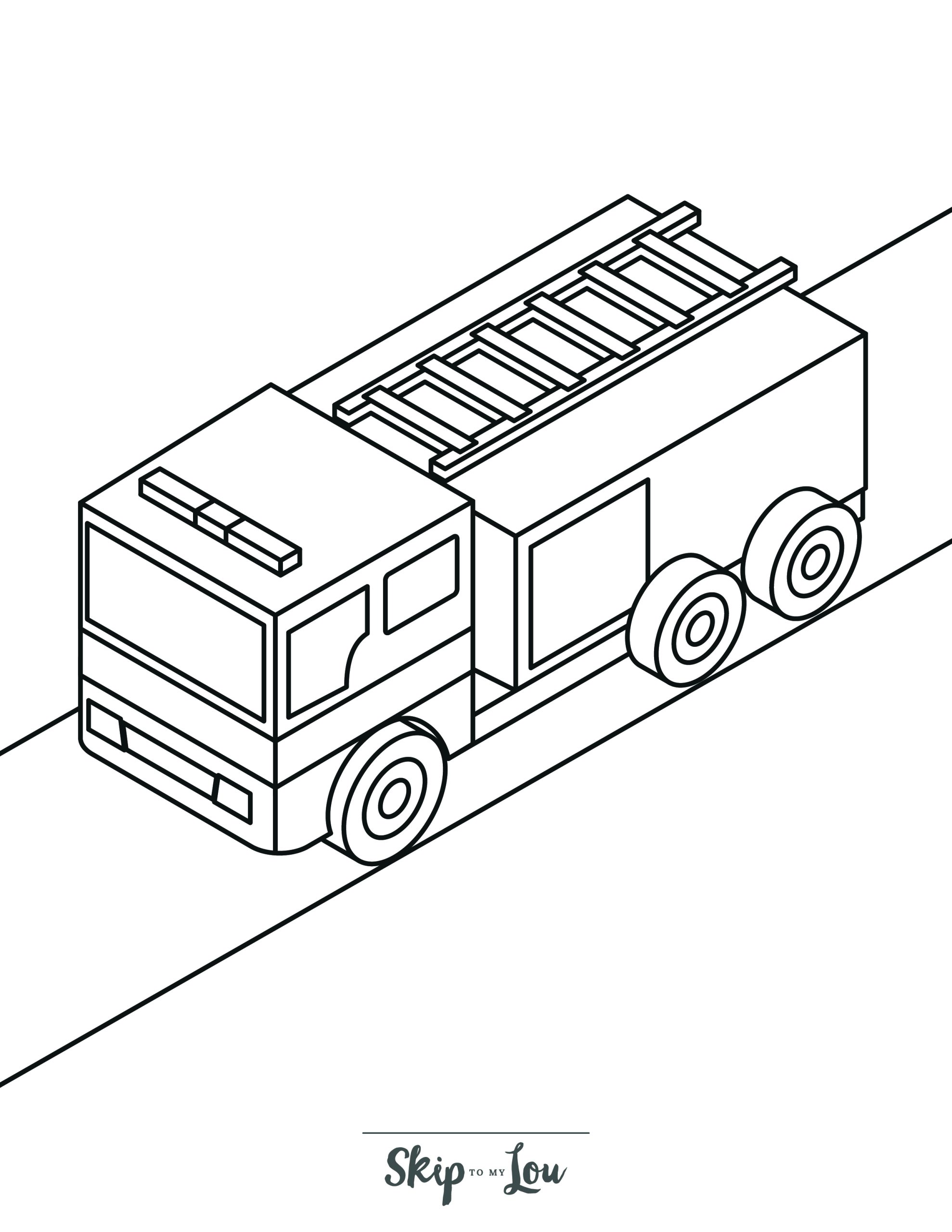 199+ Fire Trucks Coloring Pages 92