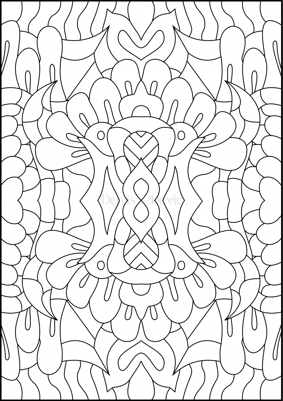 101 Pattern Coloring Pages Printable 18