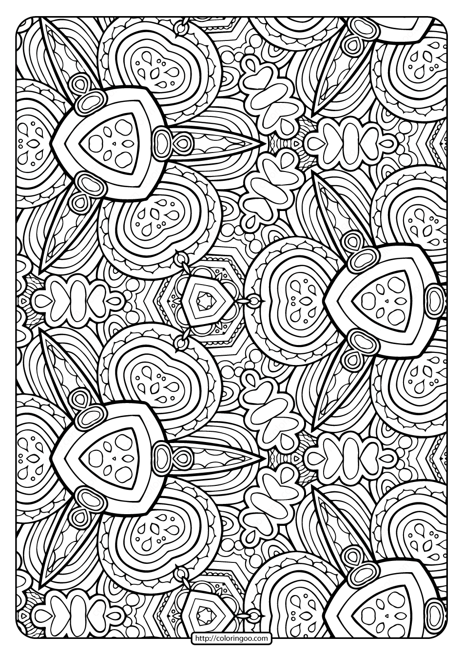 101 Pattern Coloring Pages Printable 30