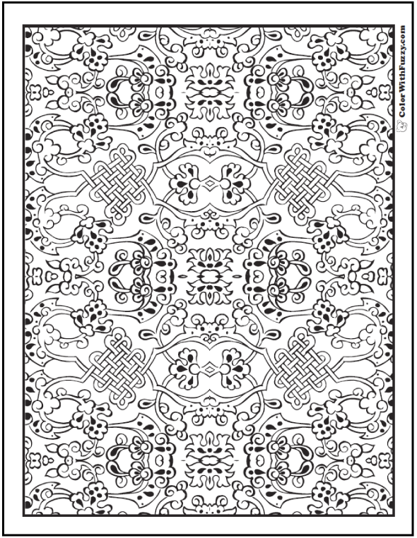 pattern coloring pages printable jpg