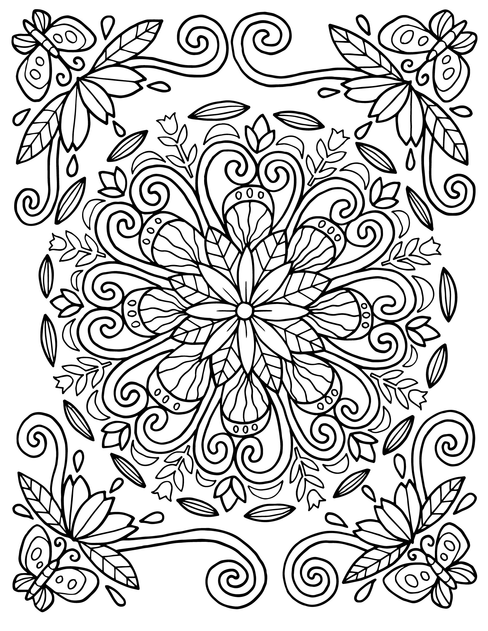 pattern coloring pages printable jpg