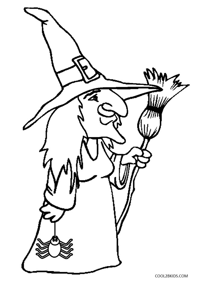 witch coloring pages for kids printable jpg